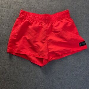 Termit Action Sport Neon Red Athletic Shorts Elastic Waist Womens Size S-M 38